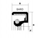 24x38x6 COR- Uszczelnenie ACM BARD VAG wejście skrzyni biegów